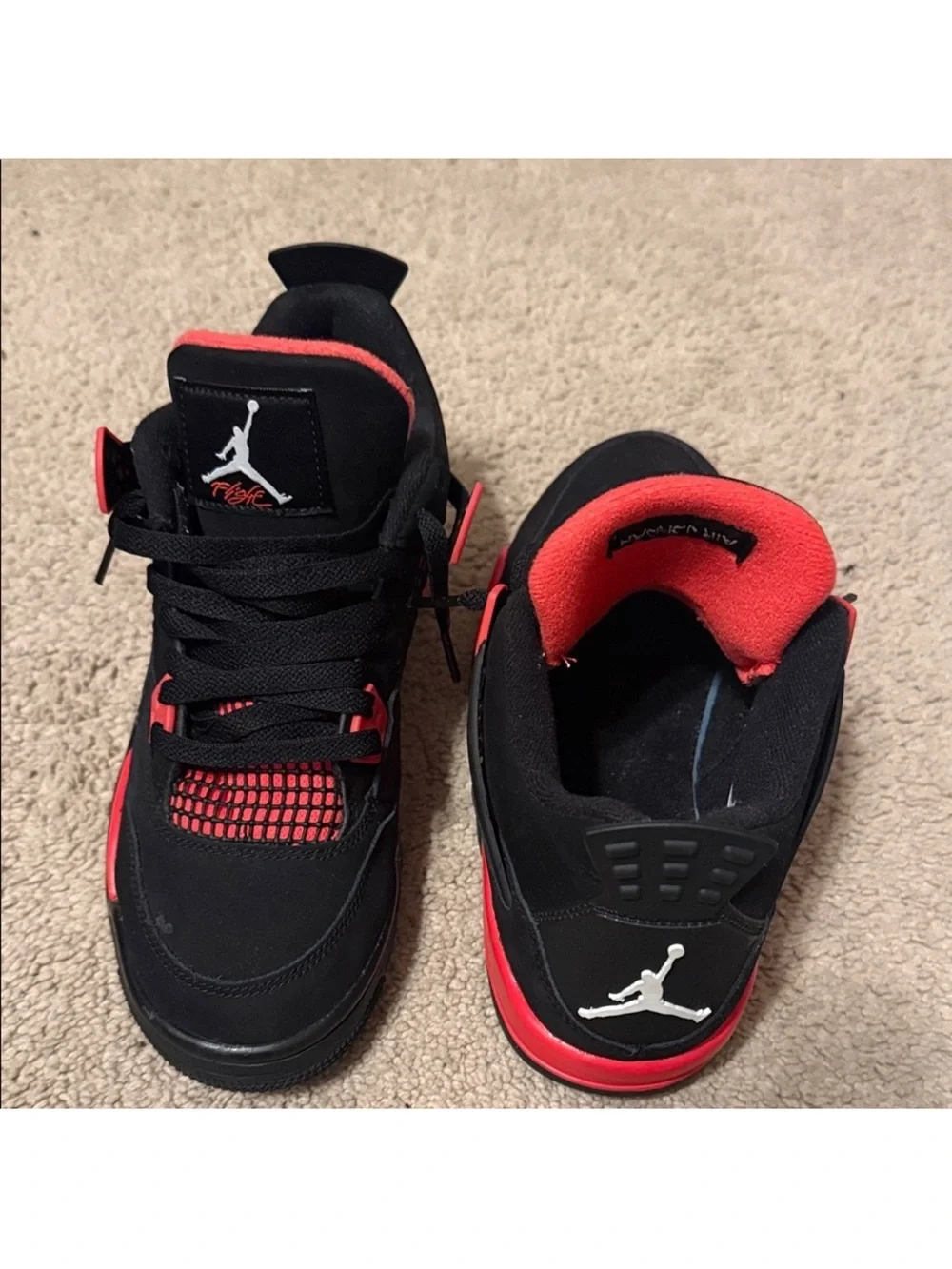 Jordan Kids' Black and Red Retro Basketball Sneakers